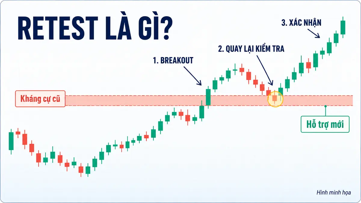 Retest là gì trong phân tích kỹ thuật