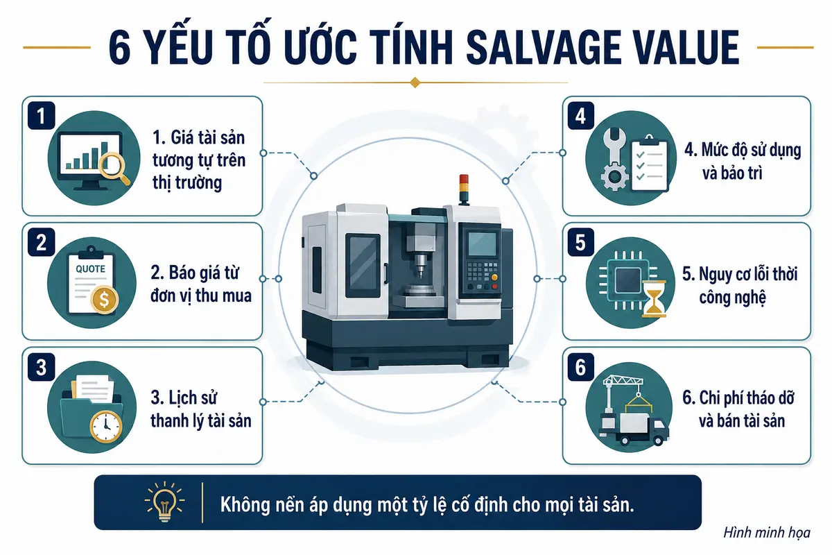 Các yếu tố ảnh hưởng đến việc ước tính salvage value